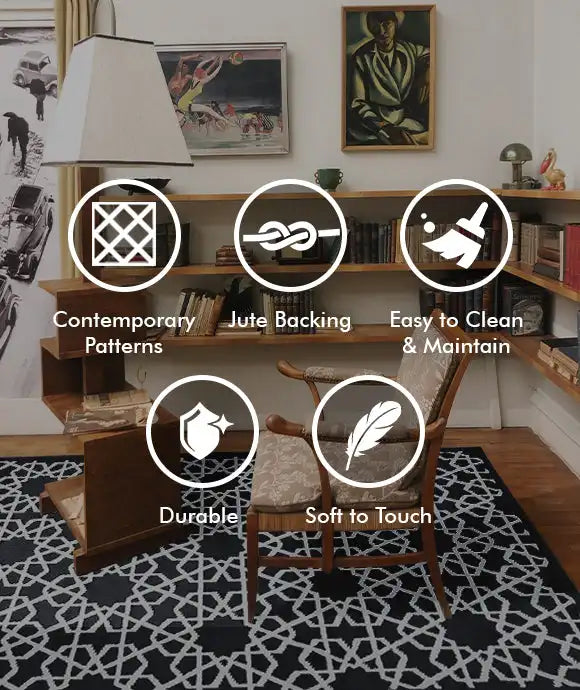 Mashael MS-02 – Classic Patterned Area Rug for Home Interiors