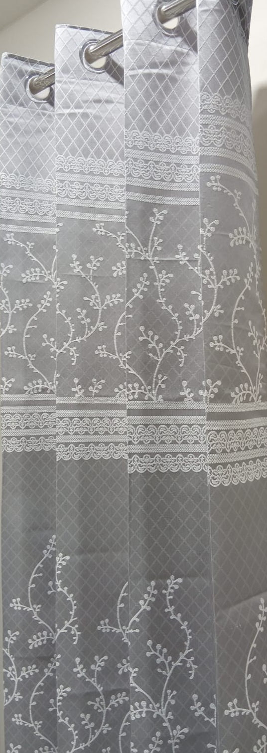 High Quality Cotton Plus Embossed Curtains Buy 1 Get 1