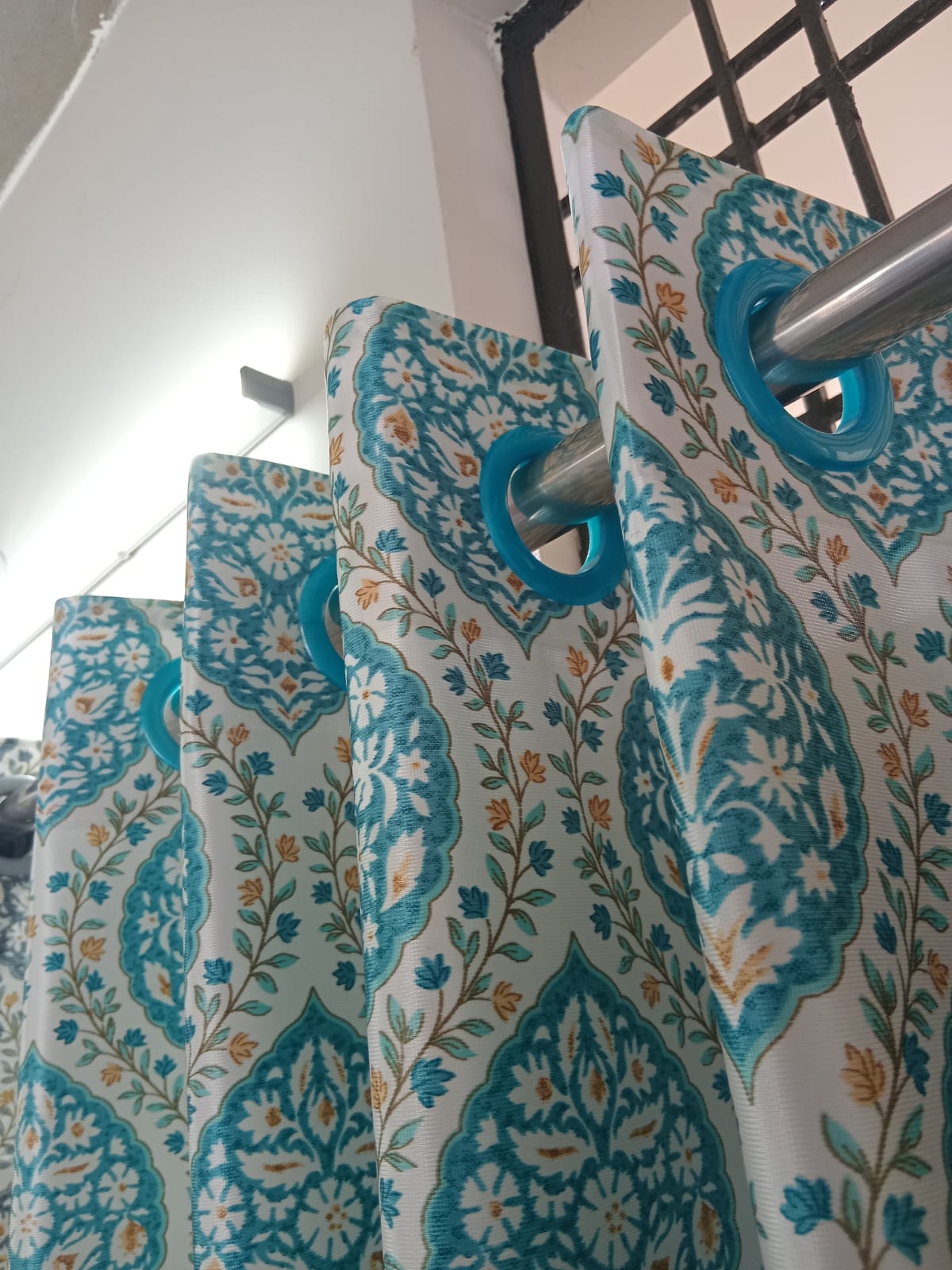 Royal Ruby Jacobean Curtains Buy 1 Get 1