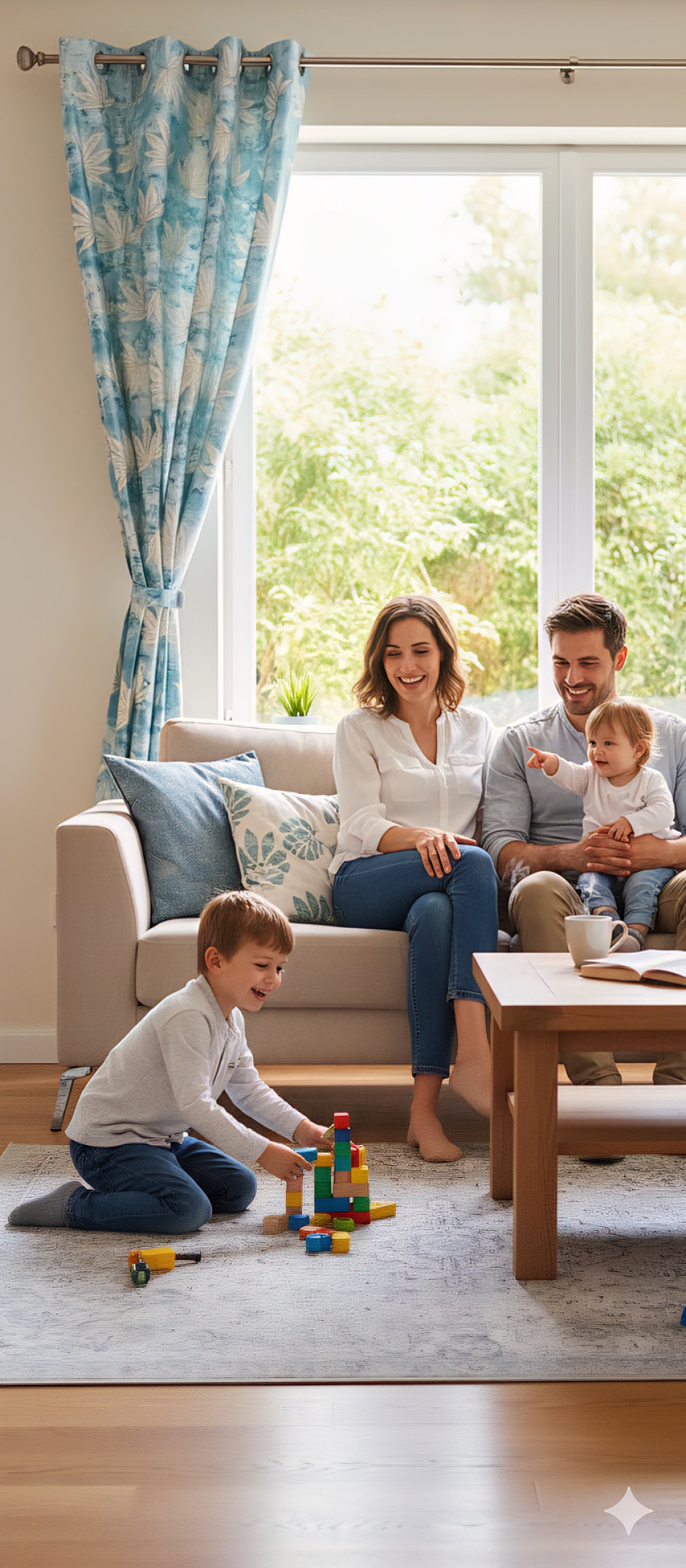 Elegant Maple Leaf Jacquard Curtains Buy 1 Get 1