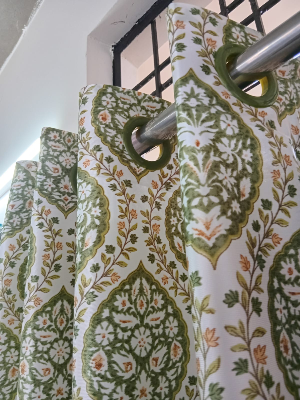 Royal Ruby Jacobean Curtains Buy 1 Get 1